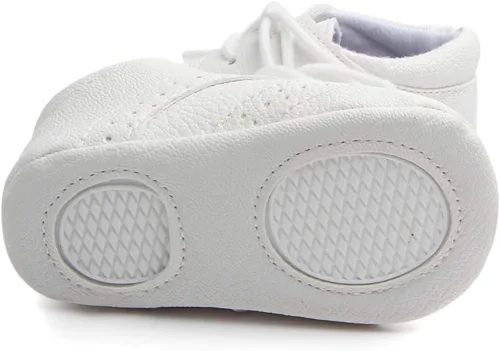 Miniatura 3 de Methee Zapatos para caminar para bebés y niñas, suela suave, antideslizantes, zapatos para primeros caminos, zapatos de cuna para recién nacidos