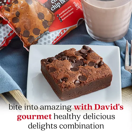 Miniatura 8 de Galletas de chocolate con chispas sin gluten y brownies de DAVID'S COOKIES - Postres de panadería gourmet ideales para un delicioso regalo de comida