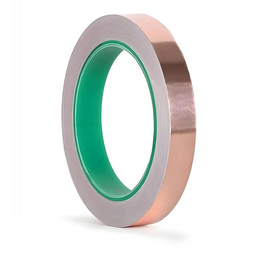 Miniatura 10 de Cinta adhesiva de cobre de 1 pulgada x 50 pies, cinta adhesiva de lámina metálica doble conductora para blindaje EMI/RFI, manualidades de bricolaje