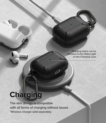 Miniatura 9 de Ringke Onyx [Se siente bien en la mano] Compatible con AirPods Pro de 2ª generación, tecnología antihuellas que evita manchas grasas, agarre Negro