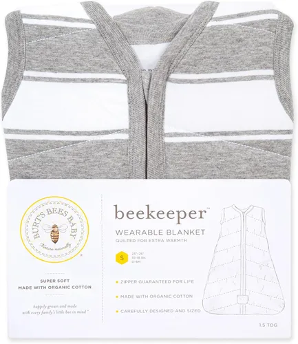 Miniatura 7 de Burt's Bees Beekeeper - Manta unisex para bebé, de algodón 100% orgánico para usar