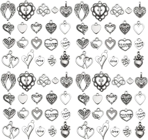 Miniatura 20 de WOCRAFT 60 piezas de dijes de pulsera de cruz dorada KC para juegos de fabricación de joyas, collares, pulseras, llaveros, kit de suministros de KC