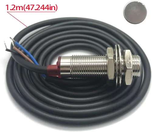 Miniatura 4 de DIGITEN 4 tacómetro digital LED rojo RPM medidor de velocidad + interruptor de proximidad Hall Sensor imán NPN + soporte de montaje de sensor