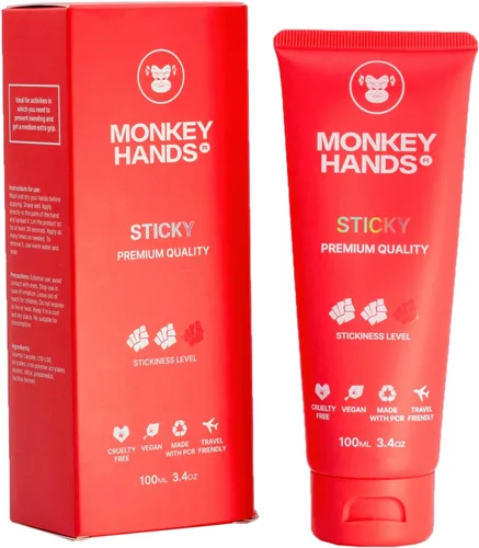 MONKEY HANDS Gel de Agarre MonkeyHands para Pole Dance, Calisthenics, Anillas, Parkour, Gimnasia, Pádel, Tenis y Más - Alto Rendimiento - Amigo de