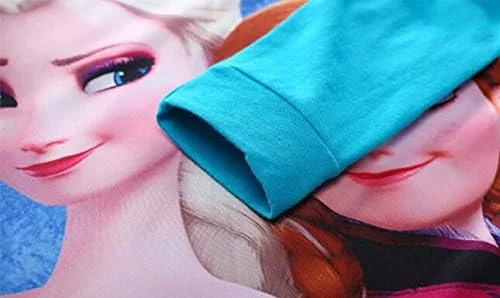 Miniatura 4 de Pijama Elsa de manga larga para niñas pequeñas, color rosa, pijama de algodón para niños, Rosado