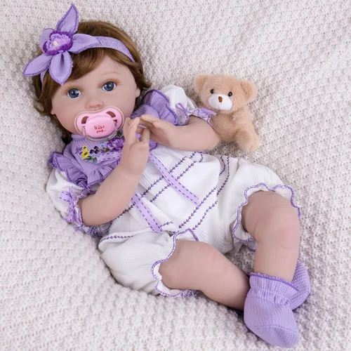 Miniatura 9 de Milidool Muñecas de bebé Reborn realistas de 22 pulgadas, muñecas de bebé recién nacidas de aspecto real con accesorios completos, perfectas