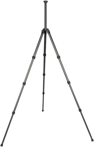 Miniatura 4 de SIRUI ST-124 Trípode de fibra de carbono con columna central triangular, impermeable, trípode de viaje para cámaras, 4 secciones, 62.2 pulgadas