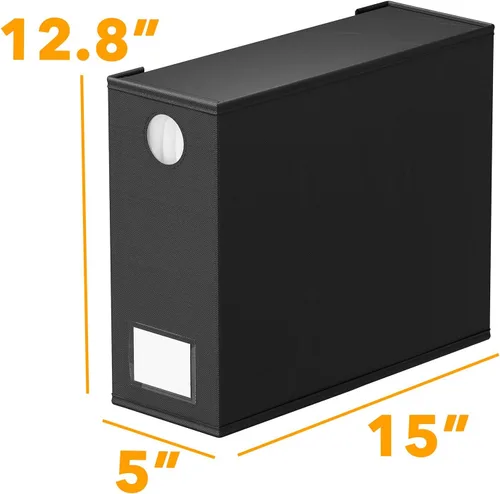 Miniatura 7 de SpaceAid Paquete de 4 Organizadores y Almacenamiento de Sábanas de Cama, Organizador de Sábanas Plegable para Armario de Ropa Blanca, Carpeta Negro