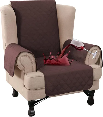 Miniatura 19 de Turquoize Funda 100% Impermeable para Sillón de Ala Fundas para Sillón de Ala con Brazos Protector de Silla Sofá Protector Triple Antideslizante