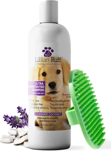 Miniatura 8 de Lillian Ruff PRO Formula Champú Ultra Concentrado para Perros – Hace 4 Galones/30 Botellas, Dilución 30:1, Champú Profesional para Mascotas