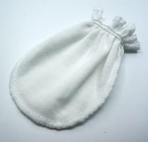 Miniatura 3 de 12 pares de manoplas unisex para bebé, sin arañazos, 100% algodón, color sólido