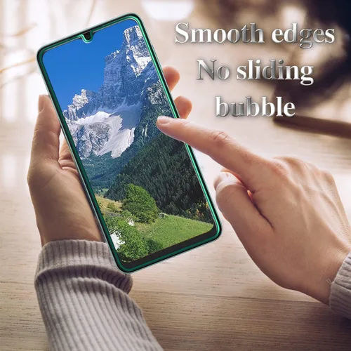 Miniatura 5 de Paquete de 3 protectores de pantalla para Samsung Galaxy A13 5G, vidrio templado, antiarañazos, dureza 9H, ultra resistente, transparente de alta