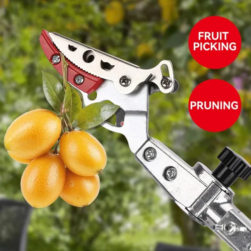 Miniatura 7 de LeafLux Cortador de árbol extensible, podadora telescópica de poste de 3.67 a 5.45 pies, mango de aluminio ligero, hoja recubierta de teflón, corta