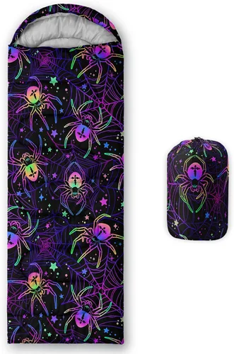 Miniatura 26 de Axolotl Saco de Dormir de Unicornio para Niños y Niñas – Sacos de Dormir Ligeros Cálidos para Clima Frío, Saco de Dormir Portátil Impermeable