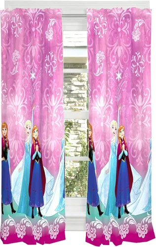 Miniatura 7 de Franco - Juego de cortinas para ventanas de habitación infantil Disney Frozen - Púrpura claro