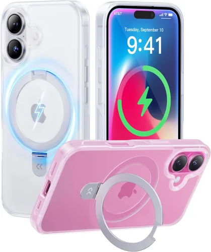 Miniatura 79 de CASEKOO- Funda para iPhone 15 c/soporte magnético invisible [protecc. militar contra caídas] [compatible c/MagSafe], a prueba de impactos, delgada