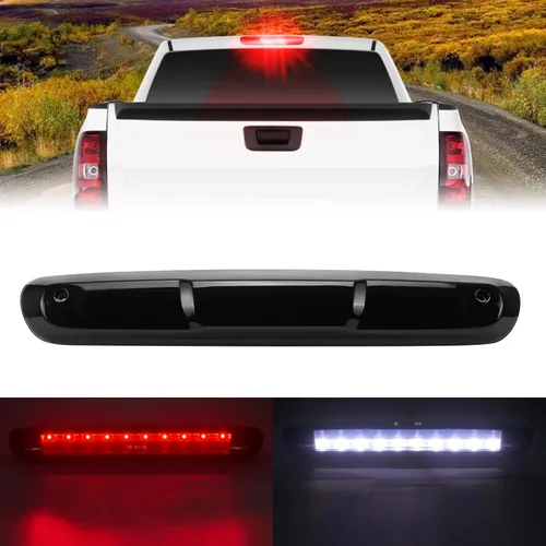 Luz de freno trasera LED de montaje alto para Chevy 2007-2013, lámpara de carga trasera para Chevy Silverado GMC Sierra 1500 2500 3500 HD Classic,