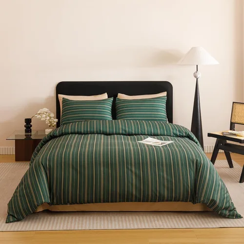 Miniatura 13 de Pureant - Juego de edredón color beige, tamaño King, ropa de cama color champán sólido, edredón color marrón claro para mujeres y hombres, edredón