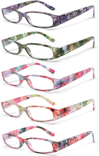 Miniatura 8 de Kerecsen - 5 pares de gafas de lectura de moda para mujer con bisagras de resorte