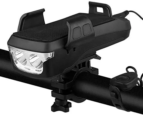 Miniatura 2 de BoxWave Soporte y soporte compatible con ASUS Zenfone 10 - Solar Rejuva Bike Mount (4000 mAh), soporte de bicicleta con banco de energía solar