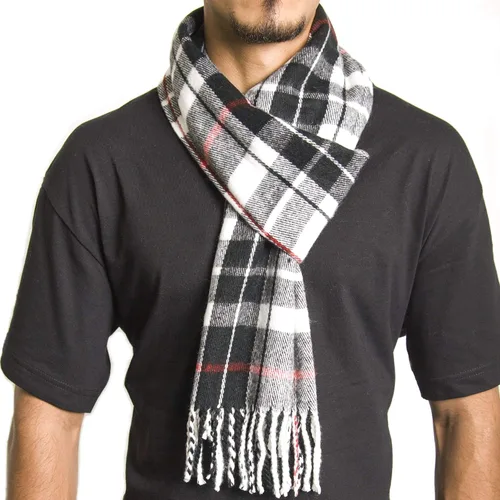 Miniatura 54 de Alpine Swiss Bufanda a cuadros para hombre, ultra suave, chal de invierno, cálido, ligero, para clima frío