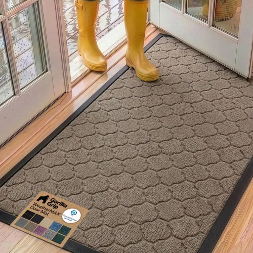 Miniatura 51 de Gorilla Grip - Tapete WeatherMax todoterreno 100% impermeable, caucho natural, resistente a manchas y decoloración, perfil bajo, interior y Grafito