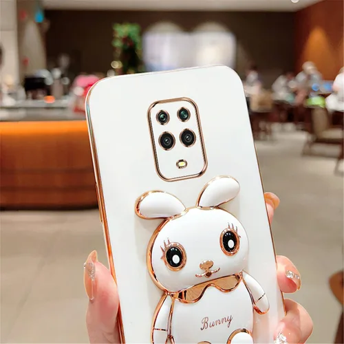 Miniatura 5 de Funda compatible con Redmi Note 9S Funda de teléfono TPU Silicona Soporte galvanizado Suave Durable Caída Protección a prueba de golpes para Redmi 7