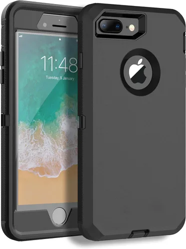 Miniatura 21 de Mgx Funda resistente para iPhone 8 Plus [protector de pantalla integrado] y funda de defensa de triple capa a prueba de golpes a prueba de caídas