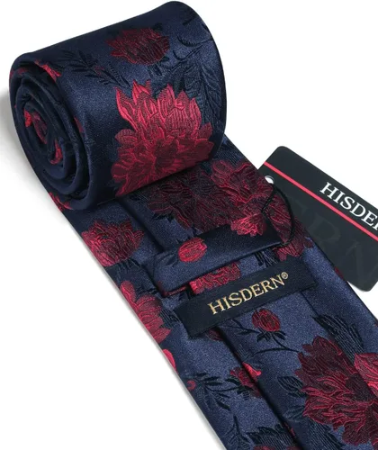Miniatura 81 de Corbatas florales tejidas clásicas para hombre, corbata cuadrada de bolsillo, corbatas formales para hombres, boda con pañuelo