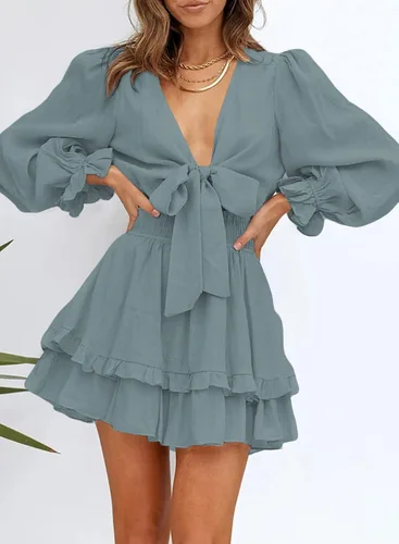 Miniatura 4 de Dokotoo - Conjunto de tankini para mujer con estampado de rayas de moda y forro doble (tallas CH-3XG)