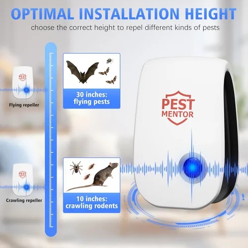 Miniatura 7 de Enchufe ultrasónico repelente de plagas en interiores, control electrónico avanzado de plagas para el hogar, oficina, cocina, almacén, hotel