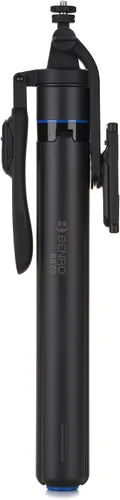 Miniatura 2 de Benro Mini trípode y palo selfie con control remoto Bluetooth para teléfonos inteligentes (negro) (BK70)