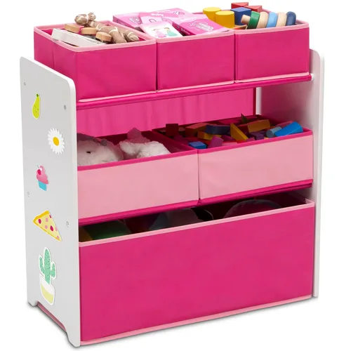 Miniatura 11 de Delta Children Design and Store Organizador de juguetes de 6 compartimientos, gris/azul