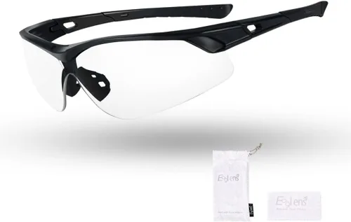 Antivaho antivaho o fotocrómico ANSI Z87.1 resistente a los arañazos de caza táctico Airsoft P029bk-transparente antivaho