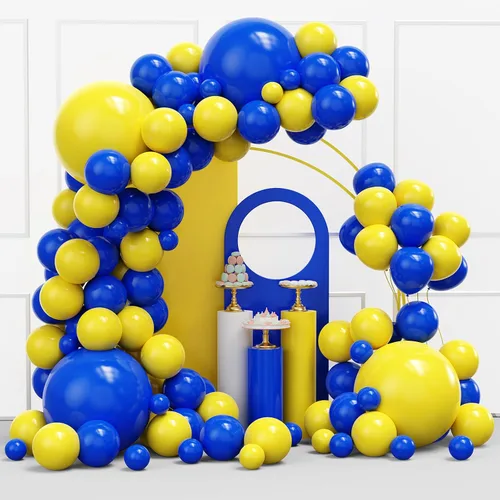 Miniatura 11 de Kit de arco de guirnalda de globos de color dorado y negro, 134 globos metálicos dorados y negros con diferentes tamaños para graduación