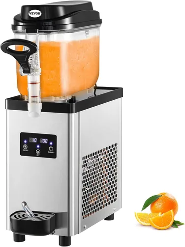 VEVOR Slushie Machine, Slushy Machine 6L/1.6 Gal 25 tazas de un solo tazón, fabricante de bebidas congeladas de 300 W, máquina de batido de