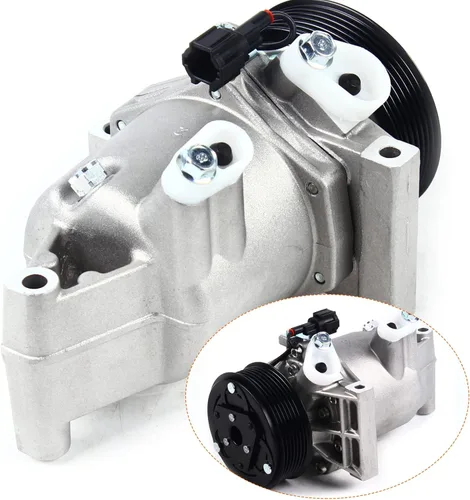 Miniatura 3 de Compresor de A/C de CA con embrague se adapta a 2014-2018 para Nissan Versa2014-2018 para Juke 1.6L CO 29099C, compresor de CA con embrague