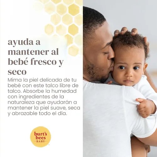 Miniatura 4 de Burt's Bees - Polvo para bebé 100 % natural sin talco, 7.5 onzas