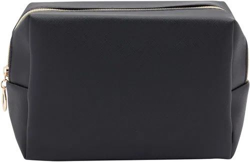 Miniatura 6 de Glamlily Paquete de 3 bolsas de maquillaje de piel sintética con cremallera, bolsas de cosméticos de viaje (3 colores neutros)