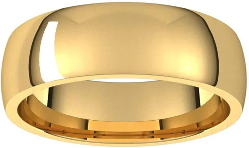Miniatura 3 de Anillo de boda de oro amarillo de 18 quilates de 0.197in de ajuste cómodo, clásico, liso, tradicional, talla 9.5, Oro