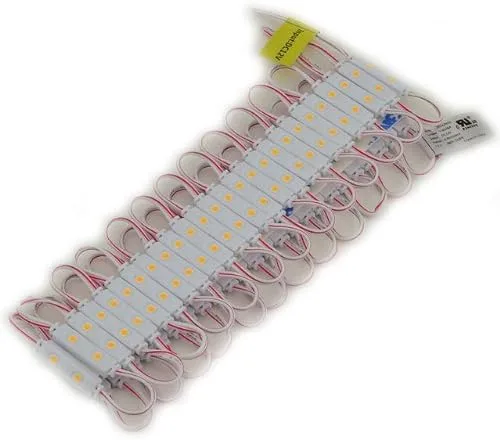 Miniatura 2 de Cadena UL de 10.9 pies de 50 módulos mini LED resistentes al agua, cada uno con 2 x SMD3528, 12 voltios, blanco cálido, 20142WW blanco cálido