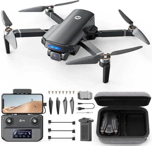 Holy Stone Drone GPS con cámara 4K UHD para adultos principiantes; HS360S 249g Quadcopter RC FPV plegable con rango de control de 10000 pies, motor