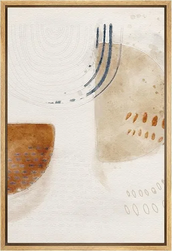 Miniatura 8 de SIGNFORD Lienzo enmarcado para pared, acuarela pastel, morado, luna, cielo, naturaleza, ilustraciones de área silvestre, arte moderno, vibrante