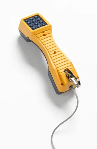 Miniatura 3 de Equipo de comprobación telefónica TS19 de Fluke Networks, amarillo y gris, 1