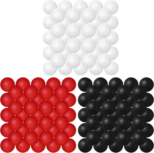 Miniatura 23 de Hanaive 100 unidades pelotas de tenis de mesa multicolor de 40 mm, pelotas de plástico a granel lavables, juego pequeño para juegos de piscina