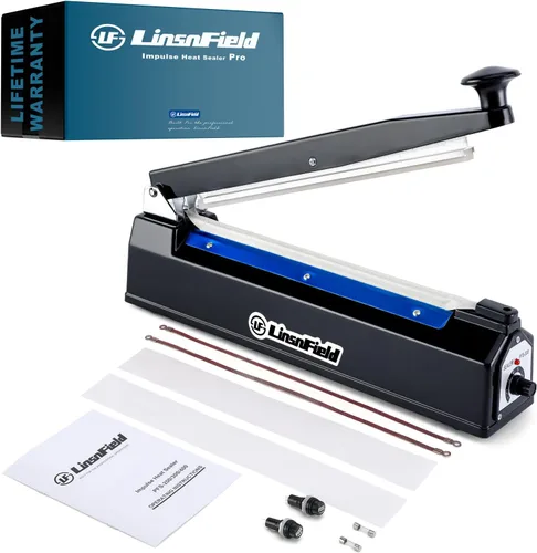 Sealer Pro - 20 pulgadas - 0.197 in de ancho de sellado - Sellador térmico por impulso, más resistente para un sellado fuerte y seguro para Metallic