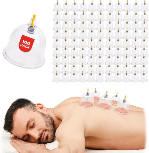 [Paquete de 100 ventosas a granel para terapia de masaje – B1 B2 B3 B4 B5 B6 B7 U4 U5 – B1 (2.95 pulgadas) – Juego de terapia profesional al por