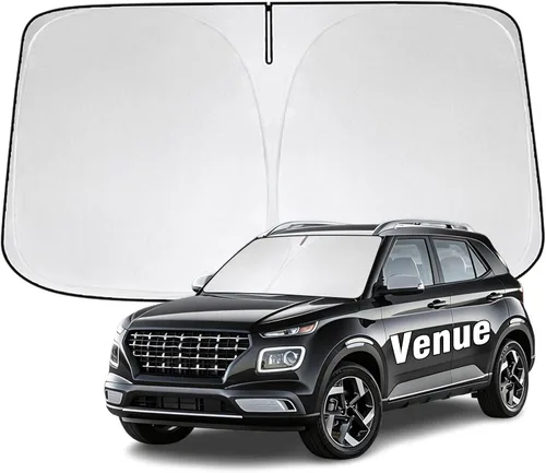 Miniatura 21 de Parasol para parabrisas delantero compatible con Toyota Highlander 2020-2023 2024 2025, protector de visera solar bloquea los rayos UV, parasol