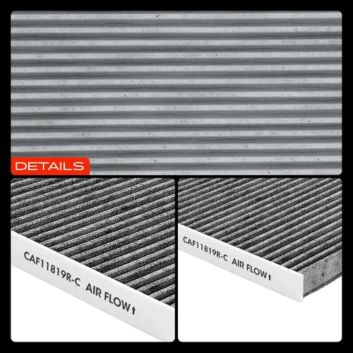 Miniatura 8 de A-Premium Filtro de aire de cabina con carbón activado, compatible con Hyundai Sonata, Azera, Santa Fe y Kia Cadenza, Optima, Sedona y GMC Terrain