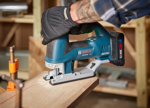 Miniatura 6 de BOSCH GST18V-60CN Sierra de calar con mango superior conectado sin escobillas de 18 V, 3,800 SPM, luz LED, cambio de hoja sin herramientas